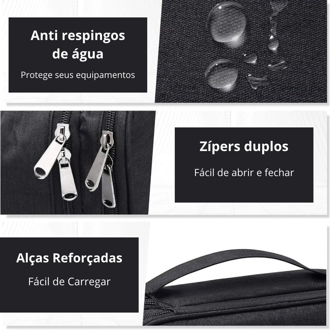 Bolsa para Guardar Cabos e Fios para Viagem