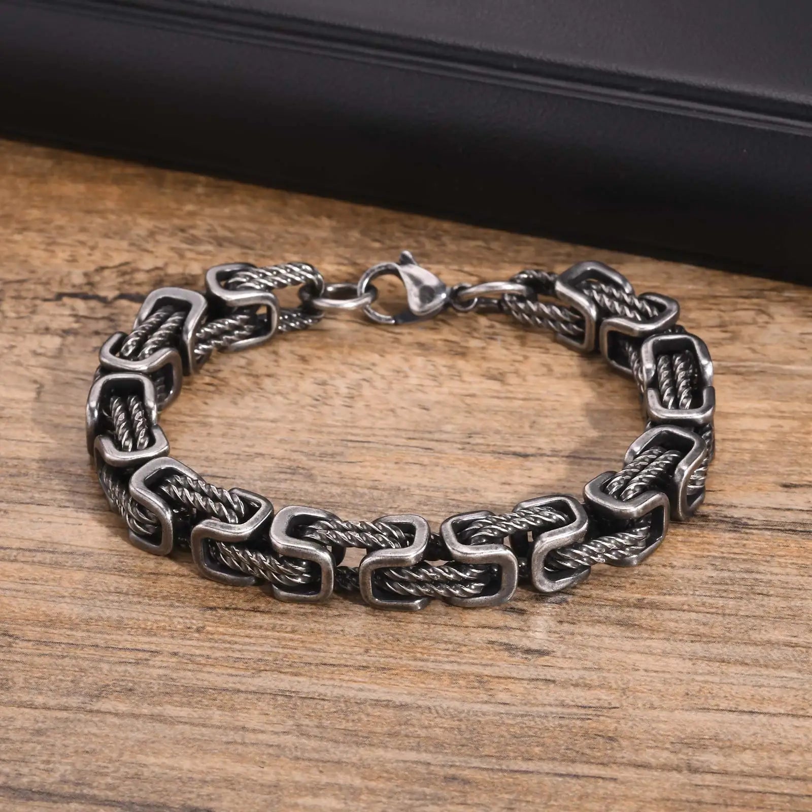 Pulseira Bizantina Trançada Retrô