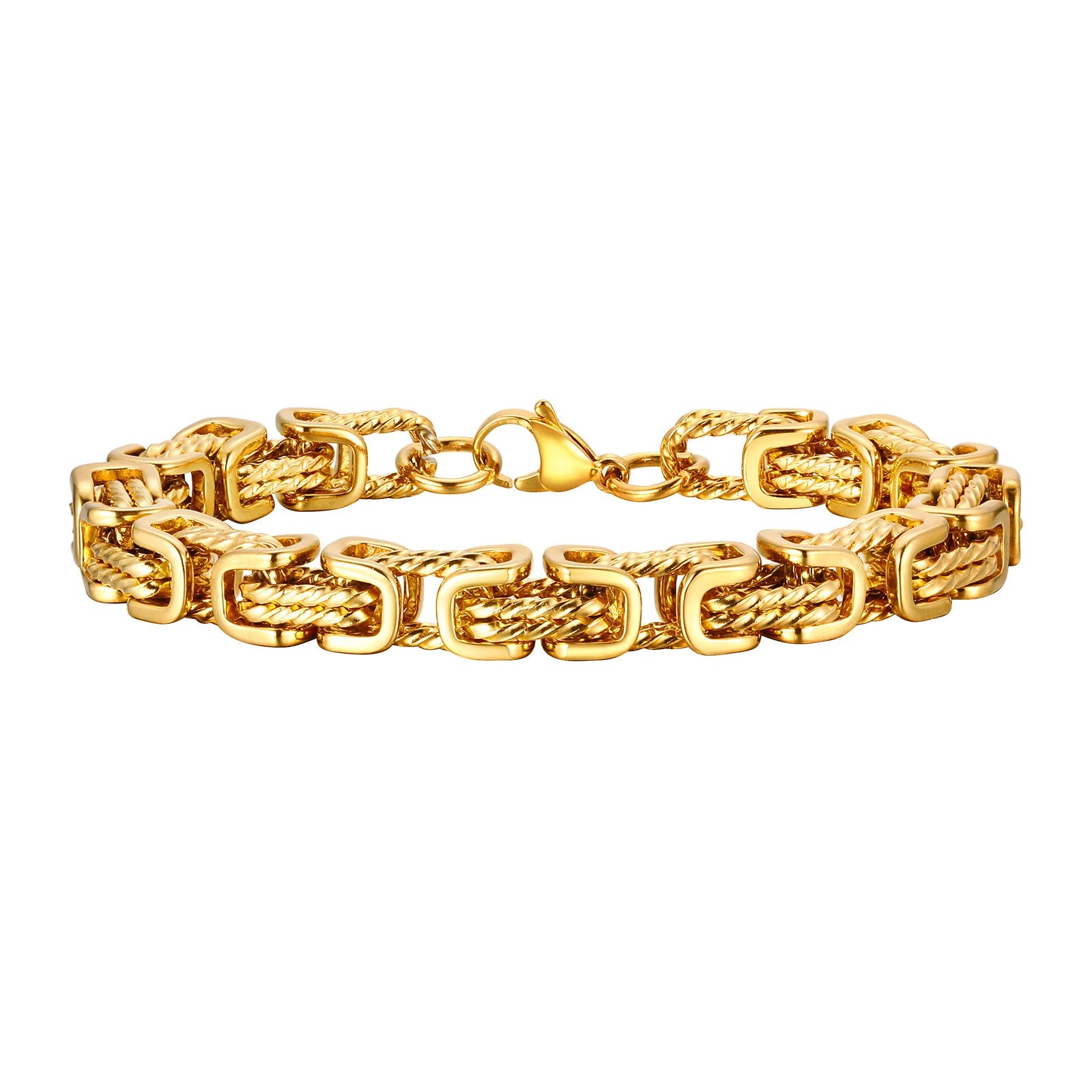 Pulseira Bizantina Trançada Retrô