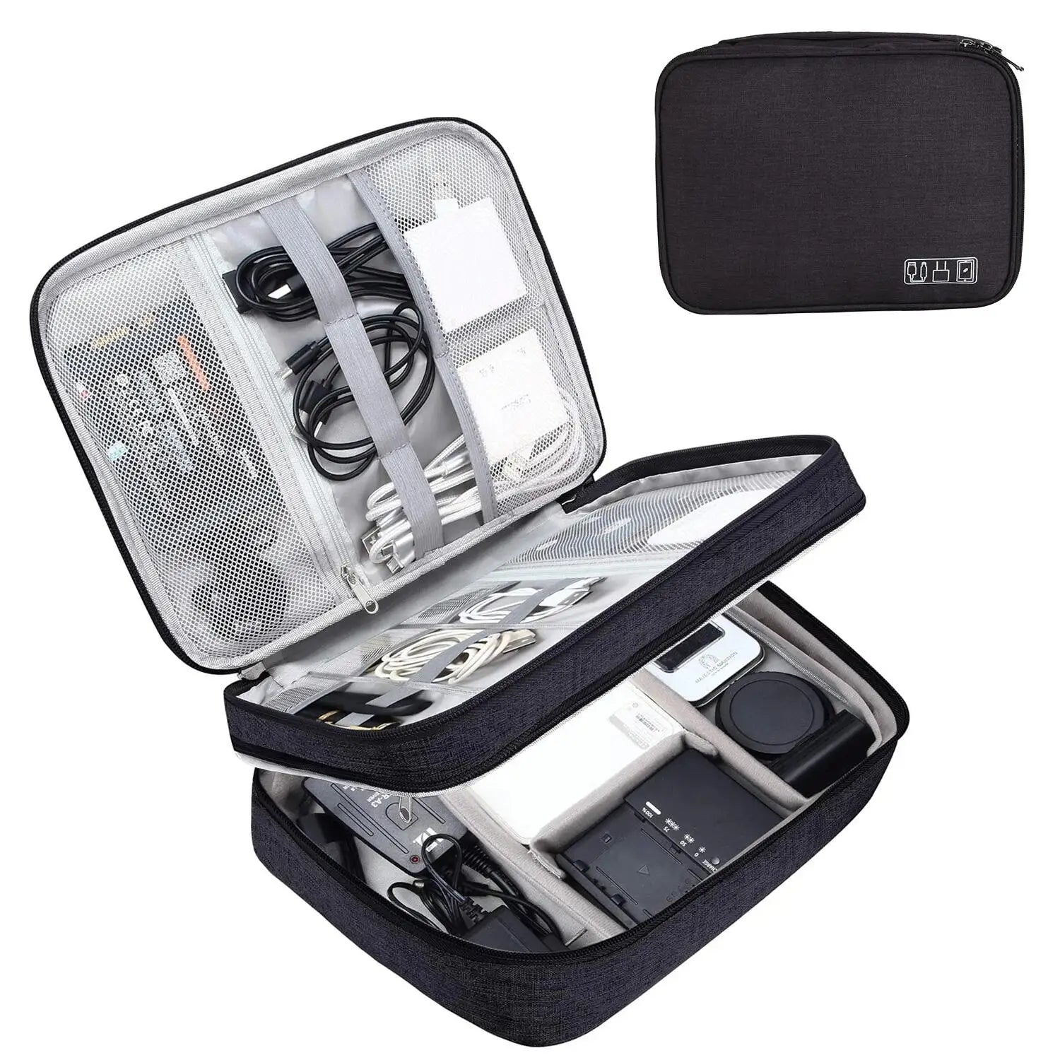 Bolsa para Guardar Cabos e Fios para Viagem