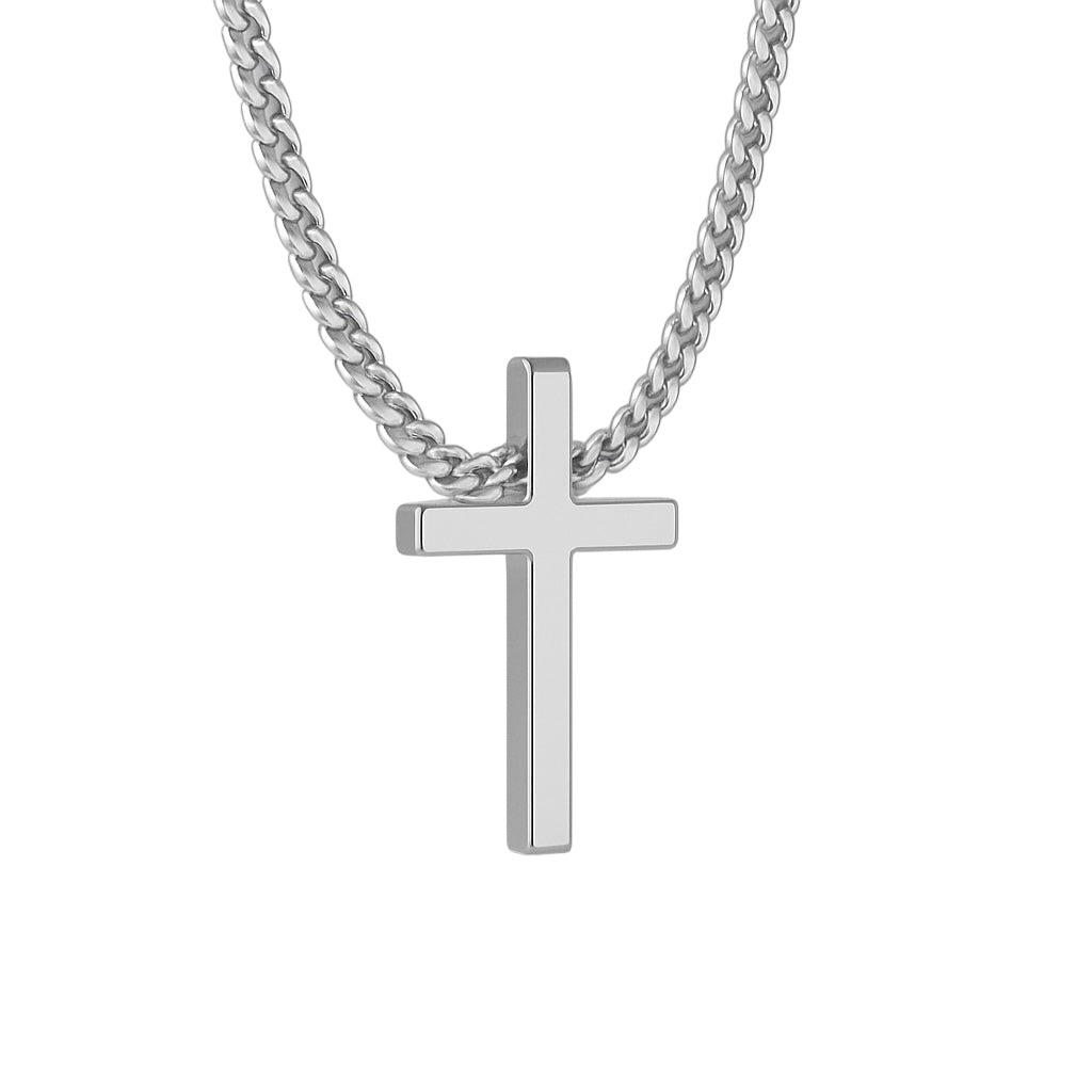 Colar Crucifixo de aço inoxidável