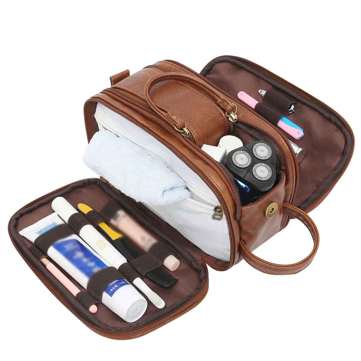 Necessaire Masculina em Couro Travel