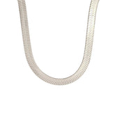 Colar Masculino com Corrente de Cobra, Aço Inoxidável