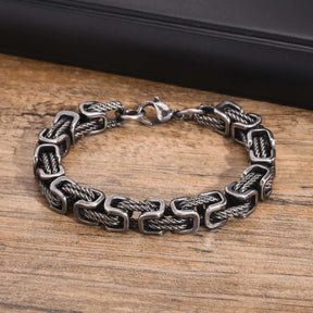 Pulseira Bizantina Trançada Retrô