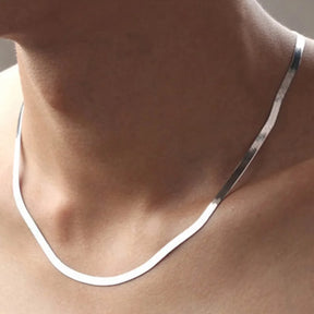 Colar Masculino com Corrente de Cobra, Aço Inoxidável
